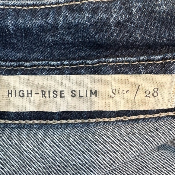 Pilcro and the Letterpress Utility High-Rise Slim Straight Button Fly Jeans - Picture 5 of 10